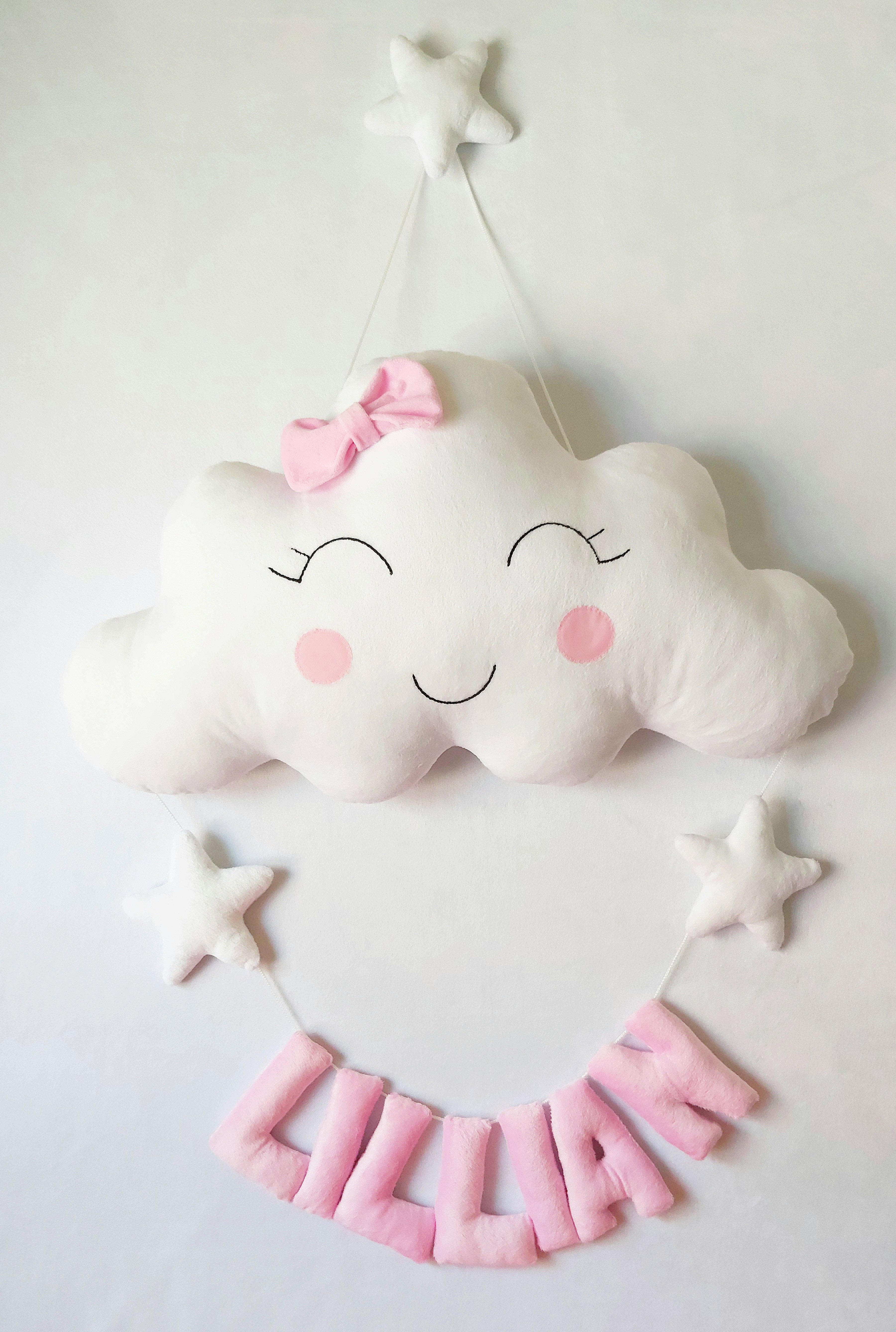 آویز اسم اتاق کودک plush baby's name