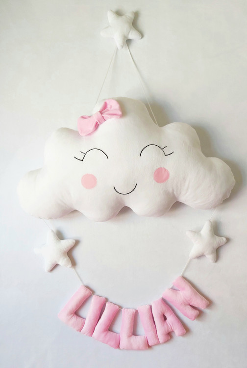 آویز اسم اتاق کودک plush baby's name