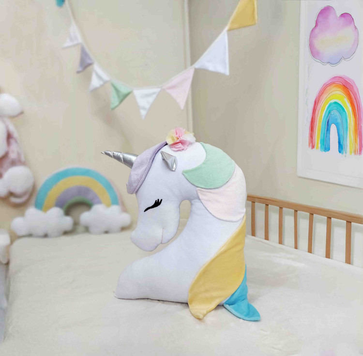 خرید کوسن فانتزی اسب تک شاخ unicorn plush