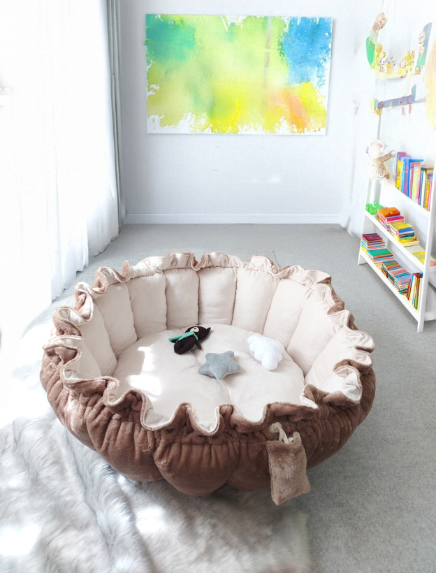 خرید تشک چندمنظوره نوزاد مخملی با قابلیت استخر توپ