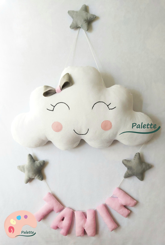 خرید آویز اسم روی در اتاق کودک baby nursery