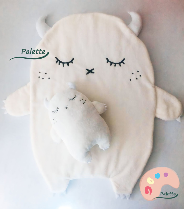 خرید قالیچه اتاق نوزاد طرح هیولا monster carpet