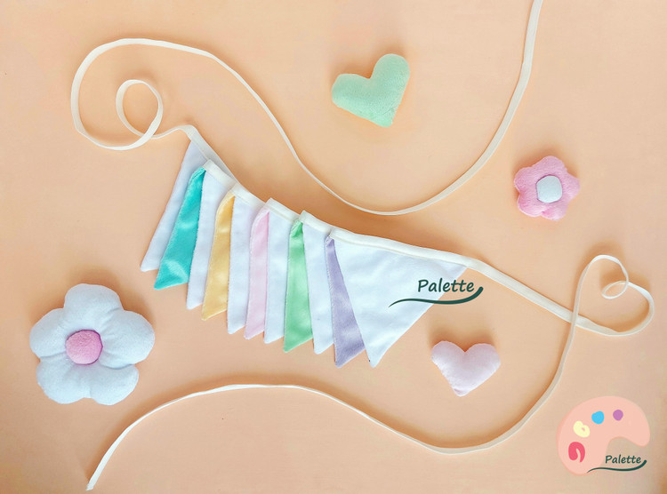 ریسه مثلثی پارچه ای nursery flag