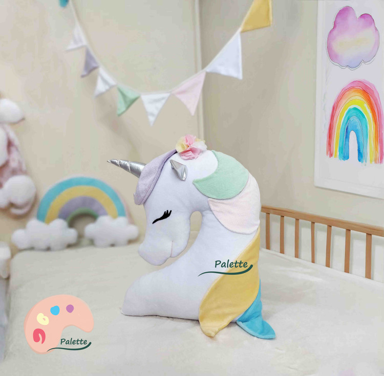خرید کوسن داخل تخت مدل یونیکورنی